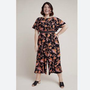 Anthropologie - Maeve Botanical belted jumpsuit